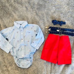🚫SOLD🚫 IZOD ⛵️ Button Up Shorts Set